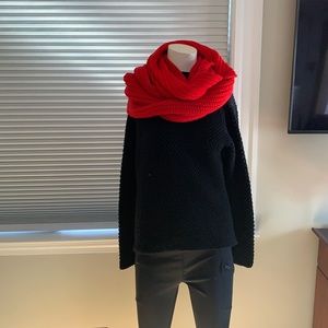 J Crew Cherry Red infinity scarf